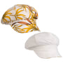 Casquette Gavroche Camilla Leaves by Mayser blanc