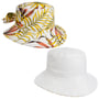 Chapeau Réversible Malu Leaves Bucket by Mayser blanc