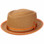 Chapeau en Paille Andy Orange Pork Pie by Mayser orange