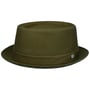 Chapeau en Coton Uni Pork Pie by Lierys olive