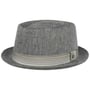 Chapeau en Tissu Herringbone Pork Pie by Lierys gris