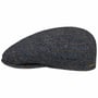 Casquette Plate Kent Herringbone Stripe by Stetson bleu foncé