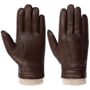 Gants en Cuir Conductive Sheepskin by Stetson marron foncé