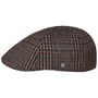 Casquette Spickard Wool Glencheck by Lierys bleu foncé