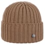 Bonnet en Tricot avec Revers Merino by Lierys châtain