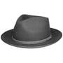 Chapeau en Laine Carbury Fedora by Stetson gris foncé
