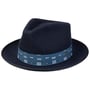 Chapeau en Laine Smithfield Fedora by Stetson bleu foncé