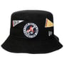 Chapeau en Tissu All-Over Patch Bucket by New Era noir