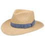 Chapeau en Paille Blue Band Traveller by Lierys nature