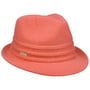 Chapeau en Laine Uni Trilby by Seeberger corail