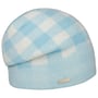 Bonnet en Laine Foulée Check Headsock by Seeberger bleu