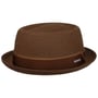 Chapeau en Paille Ruviano Pork Pie by Stetson marron foncé