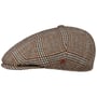 Casquette Merino Houndstooth by Alfonso D’Este marron