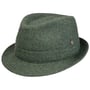 Chapeau en Laine Shetland Wool Trilby by Lierys vert clair
