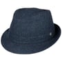 Chapeau en Laine Shetland Wool Trilby by Lierys bleu