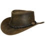 Chapeau en Cuir Fleetwood Western by Scippis marron