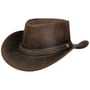 Chapeau en Cuir Longford Western by Scippis marron