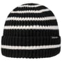 Bonnet à Revers Twotone Stripes by Chillouts noir-blanc