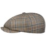 Casquette Glencheck 8 Panel by Lierys marron-bleu