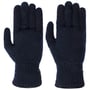 Gants en Tricot Lambswool by Caridei bleu foncé