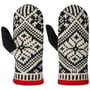 Moufles Nordic Wool by Hestra noir-blanc