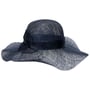 Chapeau en Paille Sinamay Wavy Brim by Seeberger bleu foncé