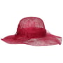 Chapeau en Paille Sinamay Wavy Brim by Seeberger rouge