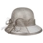 Chapeau Cloche avec Crinol Leavica by Seeberger gris
