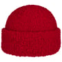 Bonnet à Revers Uni Bouclé by Gebeana rouge