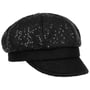 Casquette Gavroche avec Paillettes by Gebeana noir
