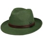 Chapeau en Paille Mondavio Bogart by Lipodo vert foncé