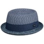Chapeau en Paille Ennario Pork Pie by Lipodo bleu