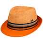 Chapeau en Paille Corinaldo Trilby by Lipodo orange