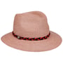Chapeau en Paille Mevala Traveller by Lierys vieuxrose
