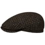 Casquette Harris Tweed Houndstooth by Stetson marron-noir