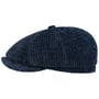 Casquette Hatteras Corduroy Jersey by Stetson bleu foncé