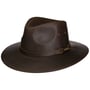 Chapeau en Cuir Glencross Buffalo by Stetson marron foncé