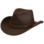 Chapeau en Cuir Calf Split Western by Stetson marron