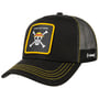 Casquette Trucker Straw Hat Crew by Capslab noir-jaune