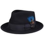 Chapeau Hartlin LiteFelt Fedora by JJ Hats bleu foncé