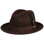 Chapeau Lormont LiteFelt Fedora by JJ Hats marron
