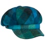 Casquette Gavroche John Hanly Wool Check by Lierys bleu-vert