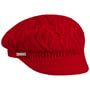 Casquette Gavroche en Tricot Annelie by Seeberger rouge