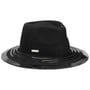 Chapeau en Laine Shiny Details Fedora by Seeberger noir