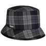 Chapeau Bob Check Bucket by Seeberger bleu-gris