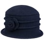 Chapeau en Laine Foulée Beata by Seeberger bleu foncé