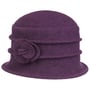 Chapeau en Laine Foulée Beata by Seeberger prune
