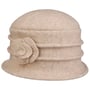Chapeau en Laine Foulée Beata by Seeberger beige clair