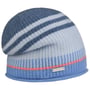 Bonnet en Cachemire Stripe Headsock by Seeberger bleu