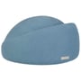 Chapeau en Feutre de Laine Pillbox by Seeberger bleu
